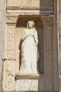 Statue of Arete - Celsus Library, Ephesus Royalty Free Stock Photo